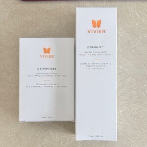 Vivier Derma-V Repair Cream & C E Peptides Antioxidant Serum